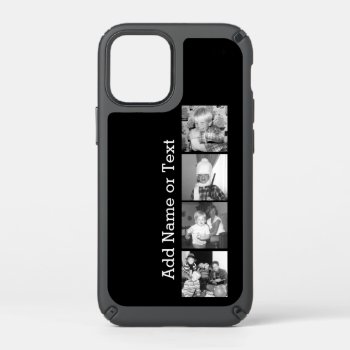 Create An Instagram Collage With 4 Photos - Black Speck Iphone 12 Mini Case by Funsize1007 at Zazzle
