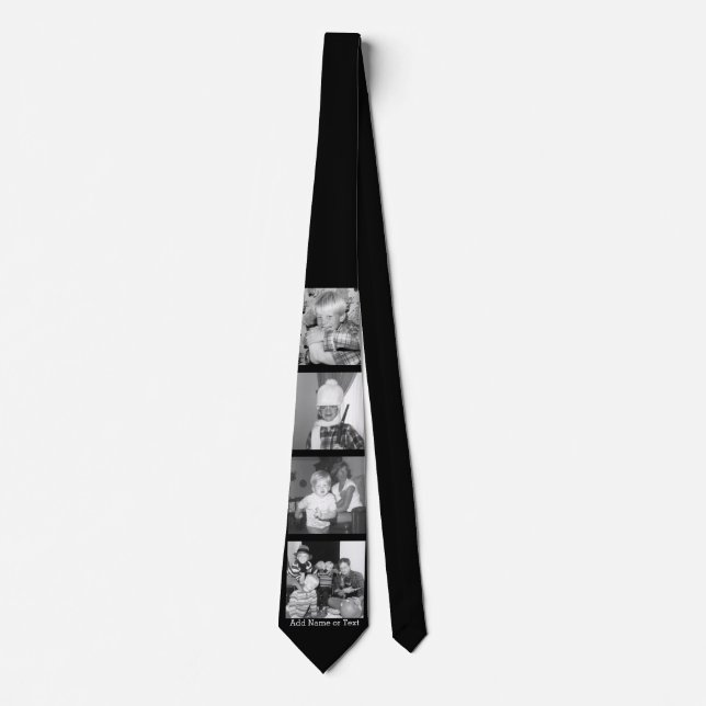 Create an Instagram Collage with 4 photos - black Tie (Front)