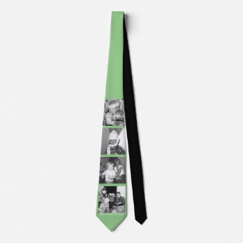 Create An Instagram Collage With 4 Photos - Lime Neck Tie by Funsize1007 at Zazzle