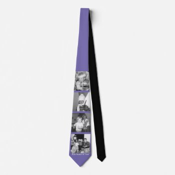 Create An Instagram Collage With 4 Photos - Purple Neck Tie by Funsize1007 at Zazzle