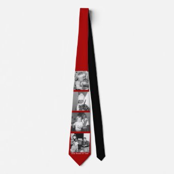 Create An Instagram Collage With 4 Photos - Red Neck Tie by Funsize1007 at Zazzle