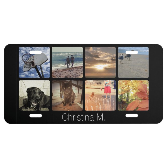 Create an Instagram Photo License Plate (Front)