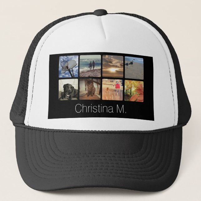 Create an Instagram Photo Trucker Hat (Front)