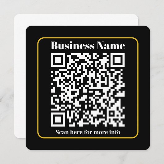 Create an Instantly Scannable Business QR code (Front/Back)