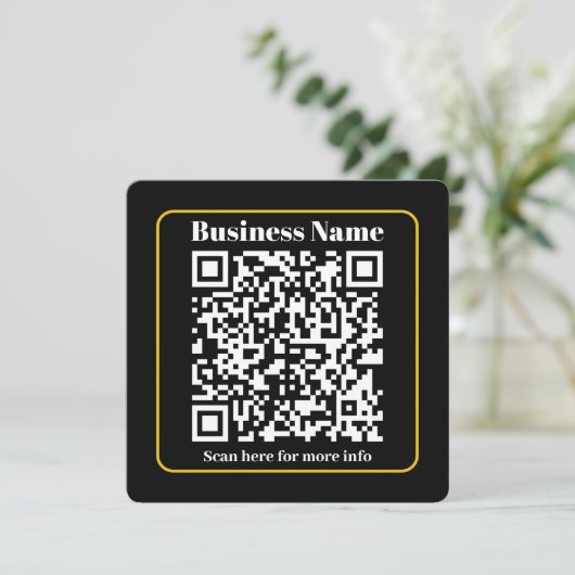 Create an Instantly Scannable Business QR code (Standing Front)
