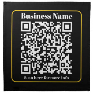 Create an Instantly Scannable Business QR code Cloth Napkin