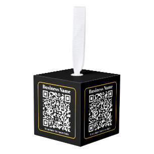 Create an Instantly Scannable Business QR code Cube Ornament
