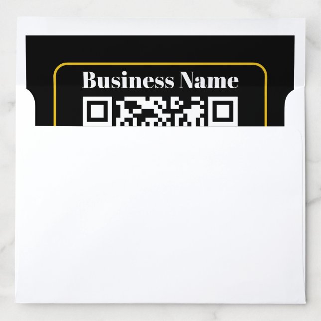 Create an Instantly Scannable Business QR code Envelope Liner (In Envelope)