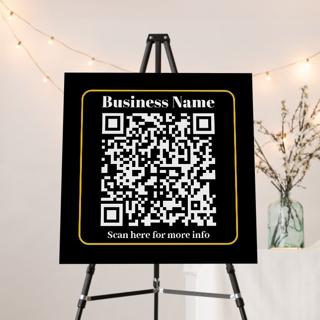 Create an Instantly Scannable Business QR code Foam Board (In Situ (Stand))