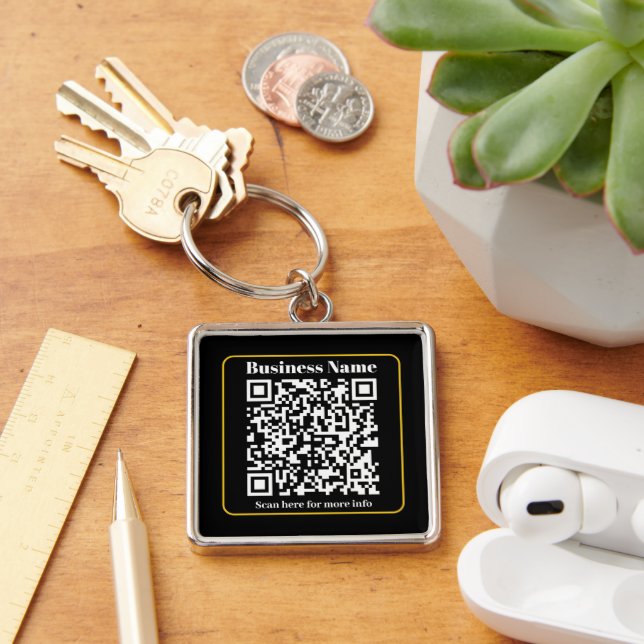 Create an Instantly Scannable Business QR code Keychain (Desk)