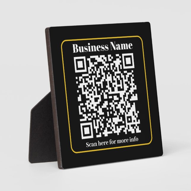 Create an Instantly Scannable Business QR code Plaque (Front)