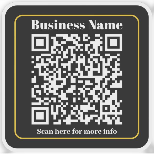 Create an Instantly Scannable Business QR code Sticker (Front)