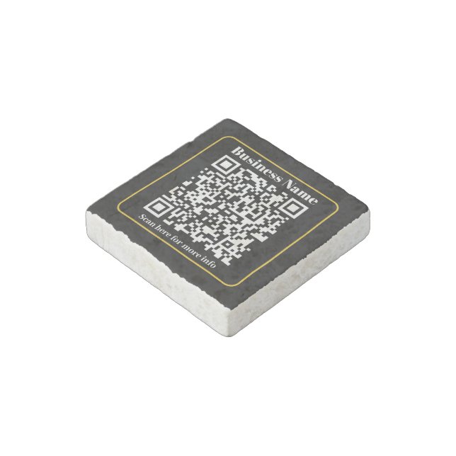 Create an Instantly Scannable Business QR code Stone Magnet (First Angled)