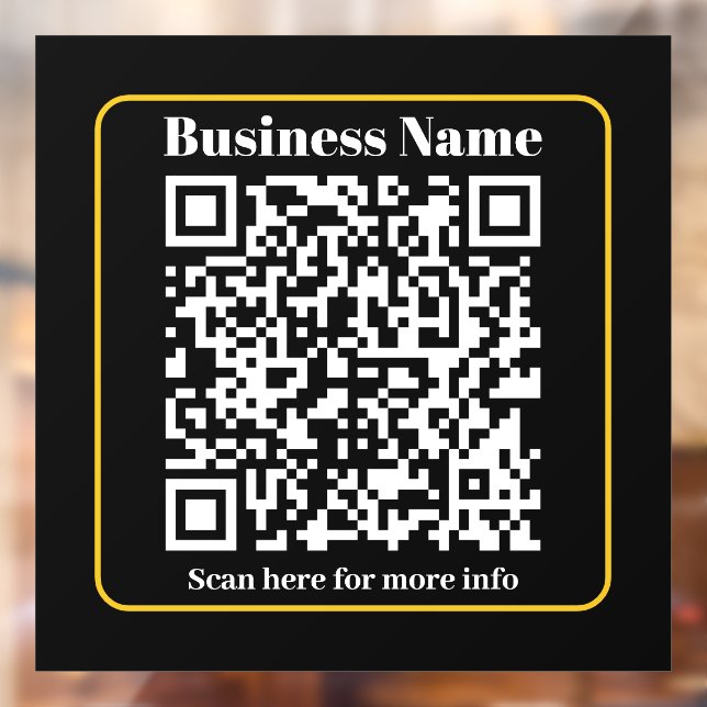 Create an Instantly Scannable Business QR code Window Cling (Sheet 2)