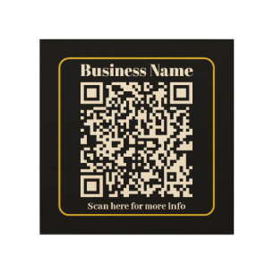 Create an Instantly Scannable Business QR code Wood Wall Art