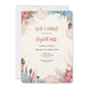 Create and Celebrate Invitation