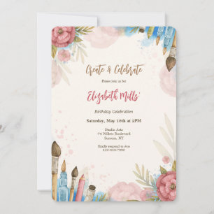 Create and Celebrate Invitation