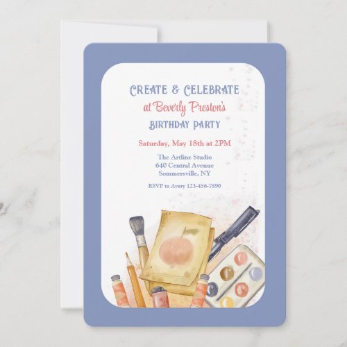 Create and Celebrate Invitation