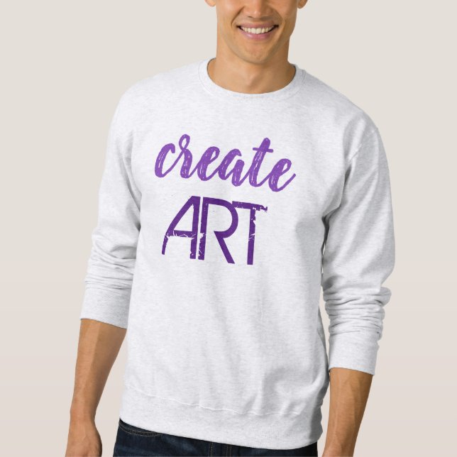 "Create ART" Men's Sweatshirt (Front)