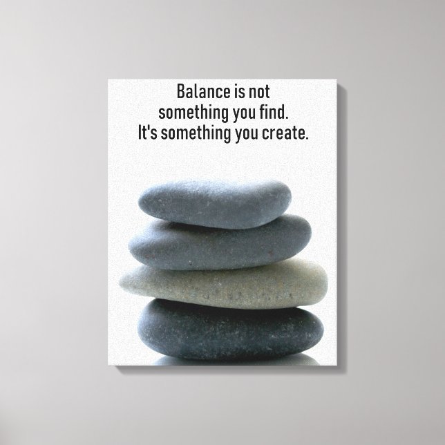 Create Balance Wrapped Canvas Print (Front)