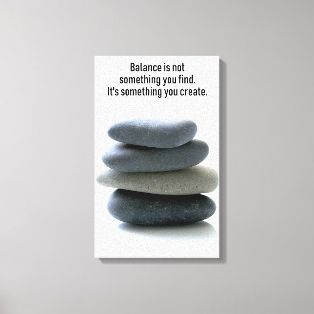 Create Balance Wrapped Canvas Print (Front)