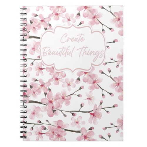 Create Beautiful Things notebook Cherryblossom 