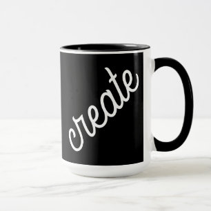 Create Black and White Coffee Mug