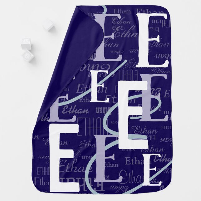 Create Blue Boy Blanket with his name (In Situ)