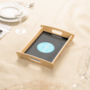 Create Business Company Hotel Bar Restaurant Logo Serving Tray
