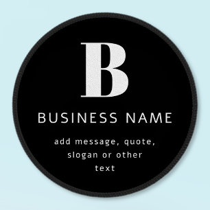 Create Business Name, Monogram & Additional Text Patch
