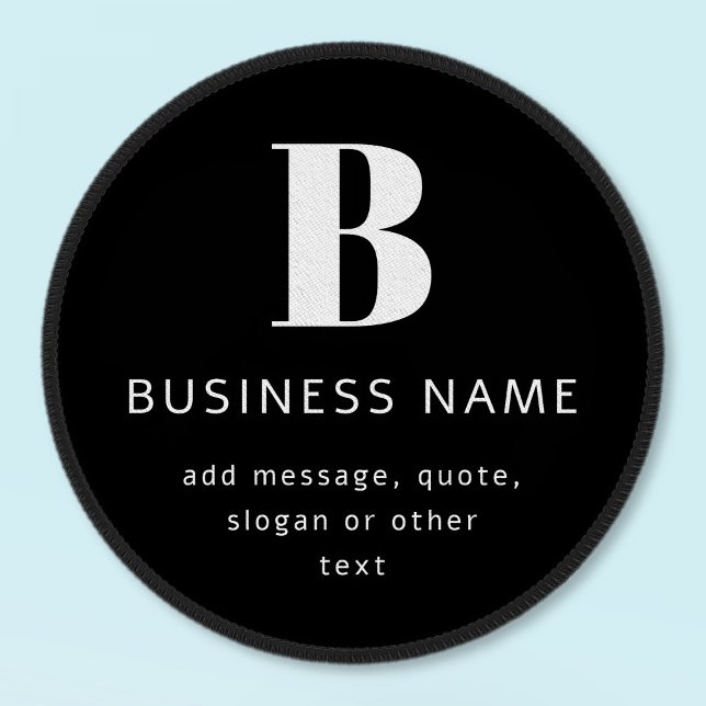 Create Business Name, Monogram & Additional Text Patch (Creator Uploaded)