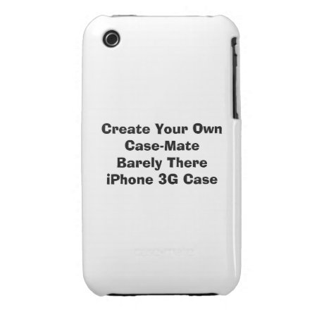 Create Case-mate Barely There Iphone 3g Iphone 3 Cover