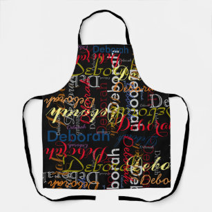 create color names black typography apron