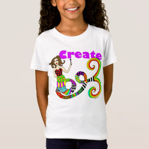Create Colorful Mermaid Muse Kid's T-Shirt