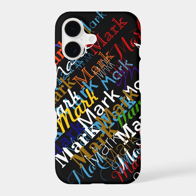 create colorful names Case-Mate iPhone case (Back)