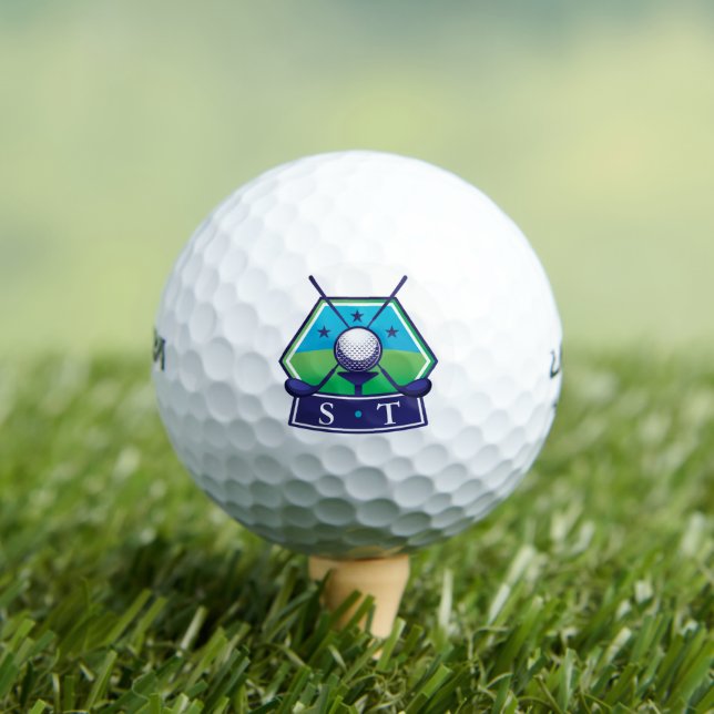 Create cool monogram initials golf balls (Insitu Tee)