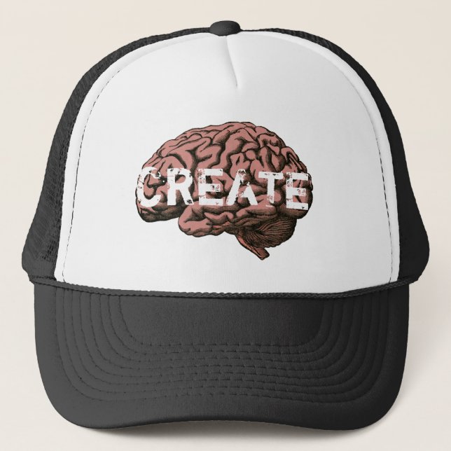 Create Creative Art Director Advertising Marketing Trucker Hat (Front)