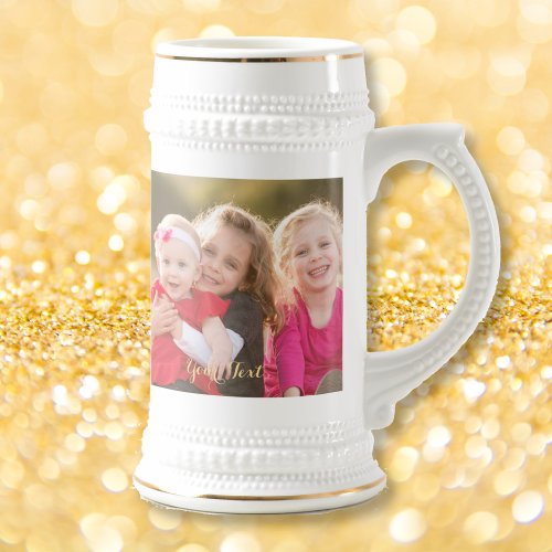 Create Custom Beautiful Beer Lover Stein Photo Mug