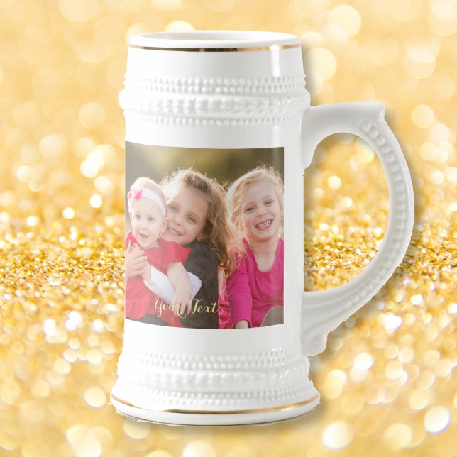 Create Custom Beautiful Beer Lover Stein Photo Mug (Create Custom Beautiful Beer Lover Stein Photo Mug)