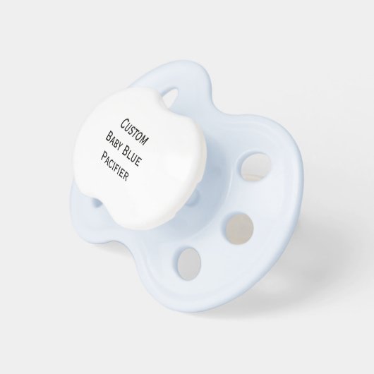 Create Custom Blue Pacifier for Baby Boy (Front Right)