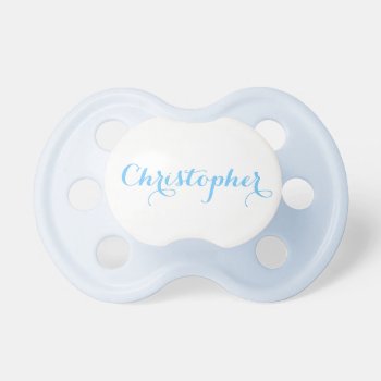 Create Custom Blue Pacifier For Baby Infant Boy by iCoolCreate at Zazzle