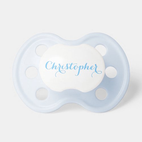 Create Custom Blue Pacifier for Baby Infant Boy