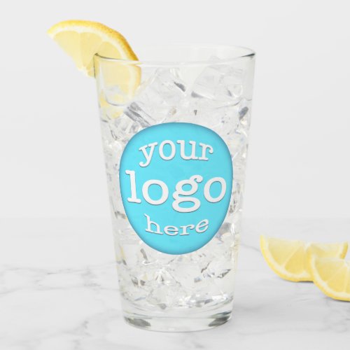 Create Custom Business Company Event Logo Beer Glass