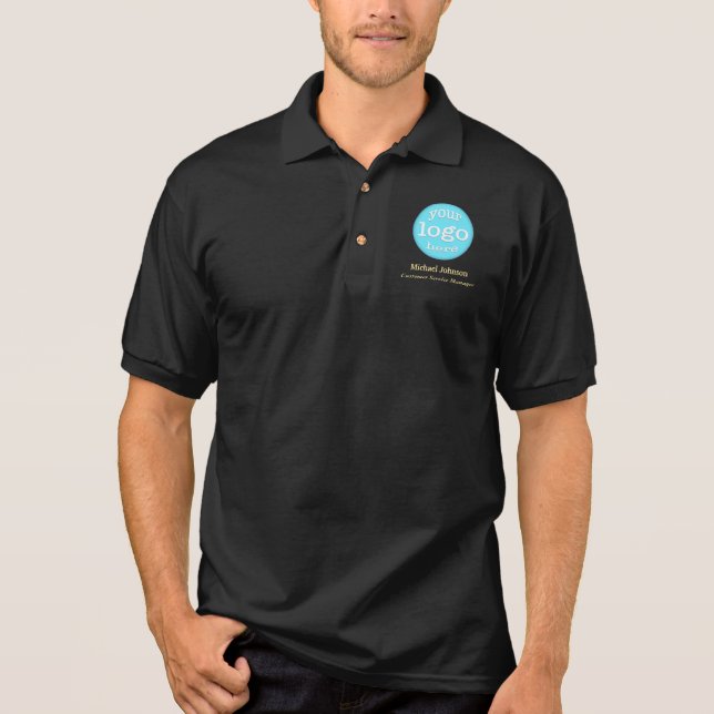 Create Custom Business Company Event Logo Office Polo Shirt (Front)