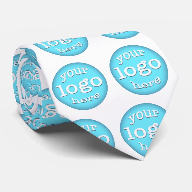 Create Custom Business Logo Pattern Professional Neck Tie (Rolled)