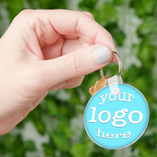 Create Custom Business Office Company Event Logo Keychain