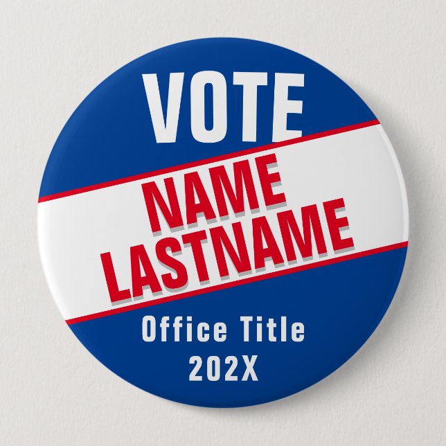 Create Custom Campaign Template for Elections Button (Front)