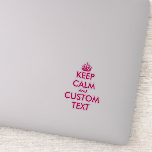 Create custom cool keep calm meme laptop stickers