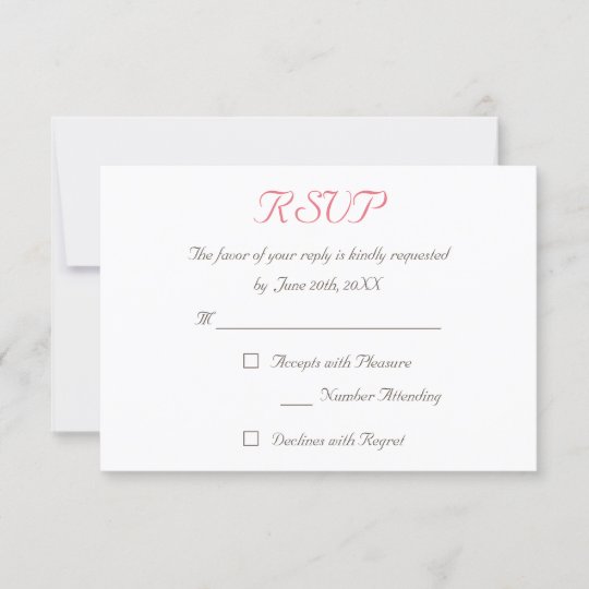 Unique 60 Rsvp Full Form In Invitation Card