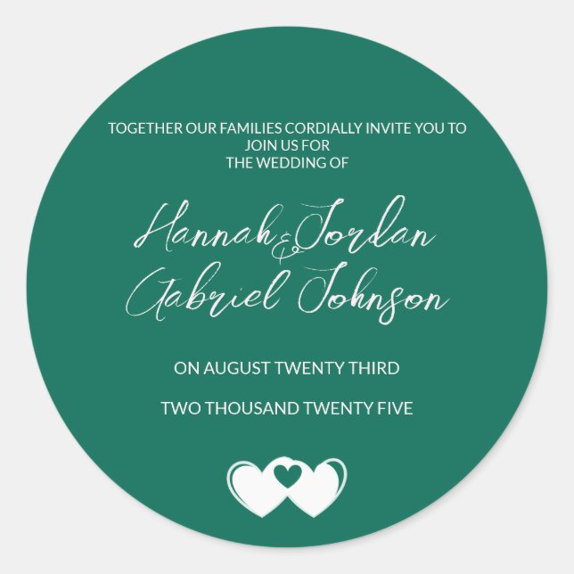 Create Custom Emerald Green Sticker (Front)